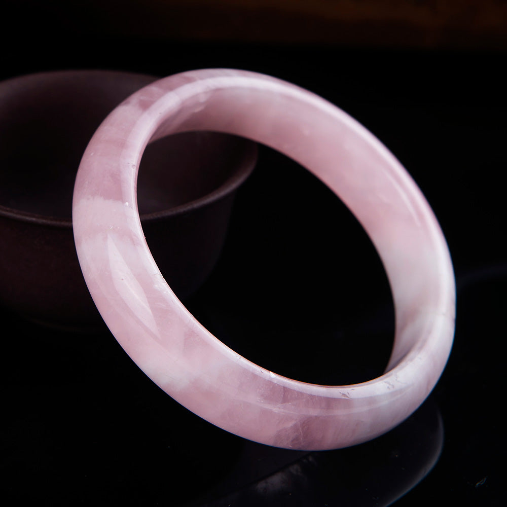 Braccialetto giada loto rosa