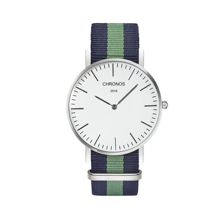 Orologio cinturino intrecciato di coppia