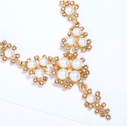 Orecchini perla e strass