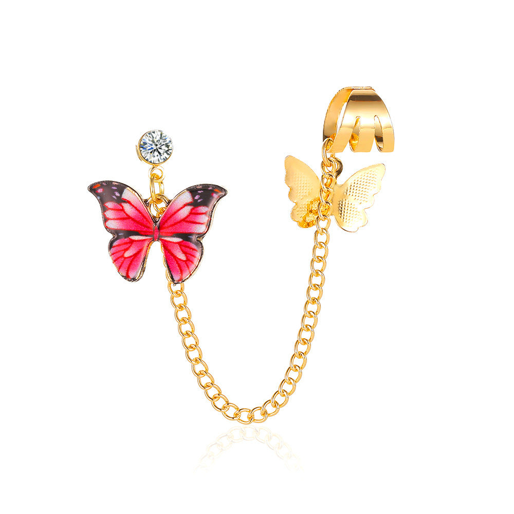 Orecchini farfalla multicolore