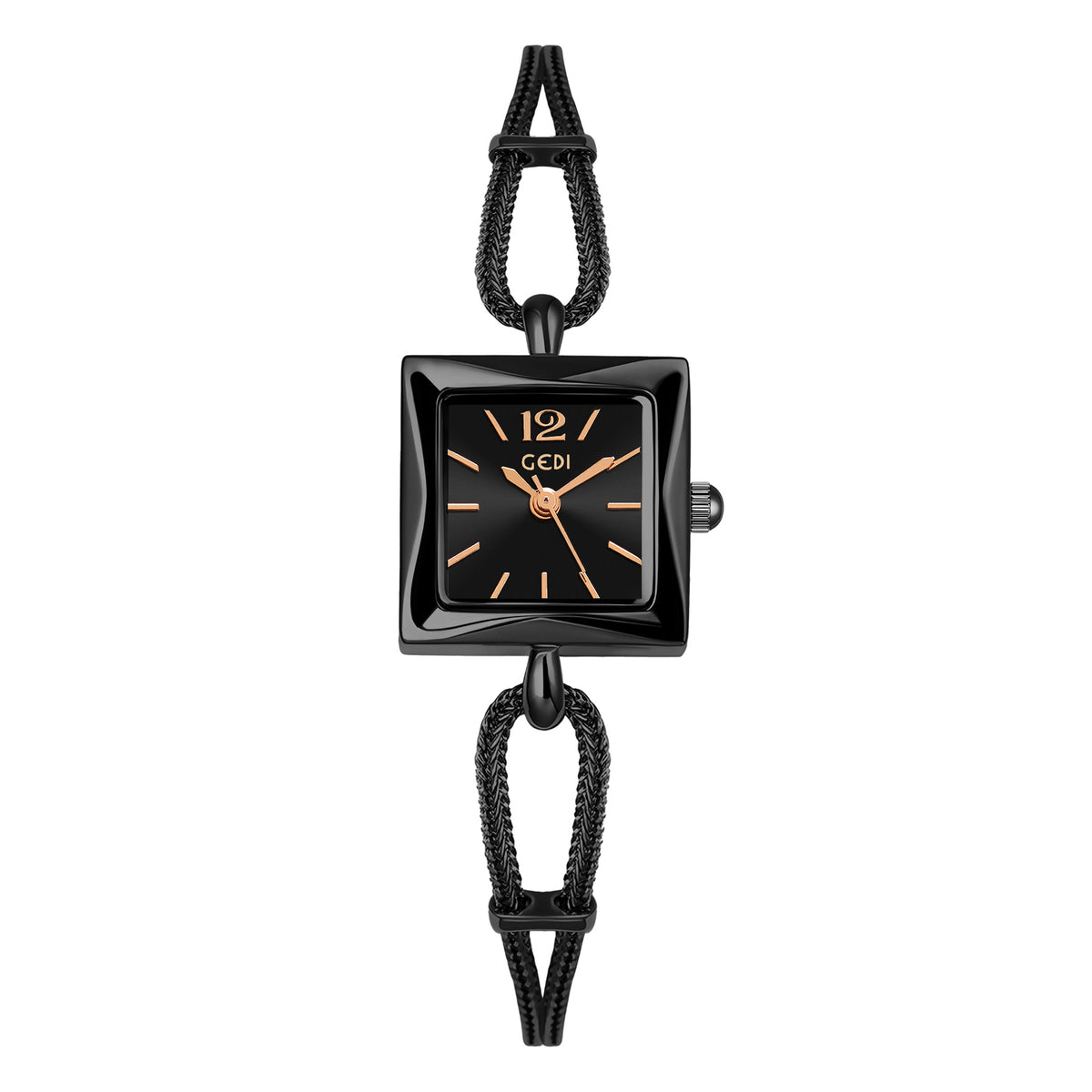 Orologio quadrato vintage in lega