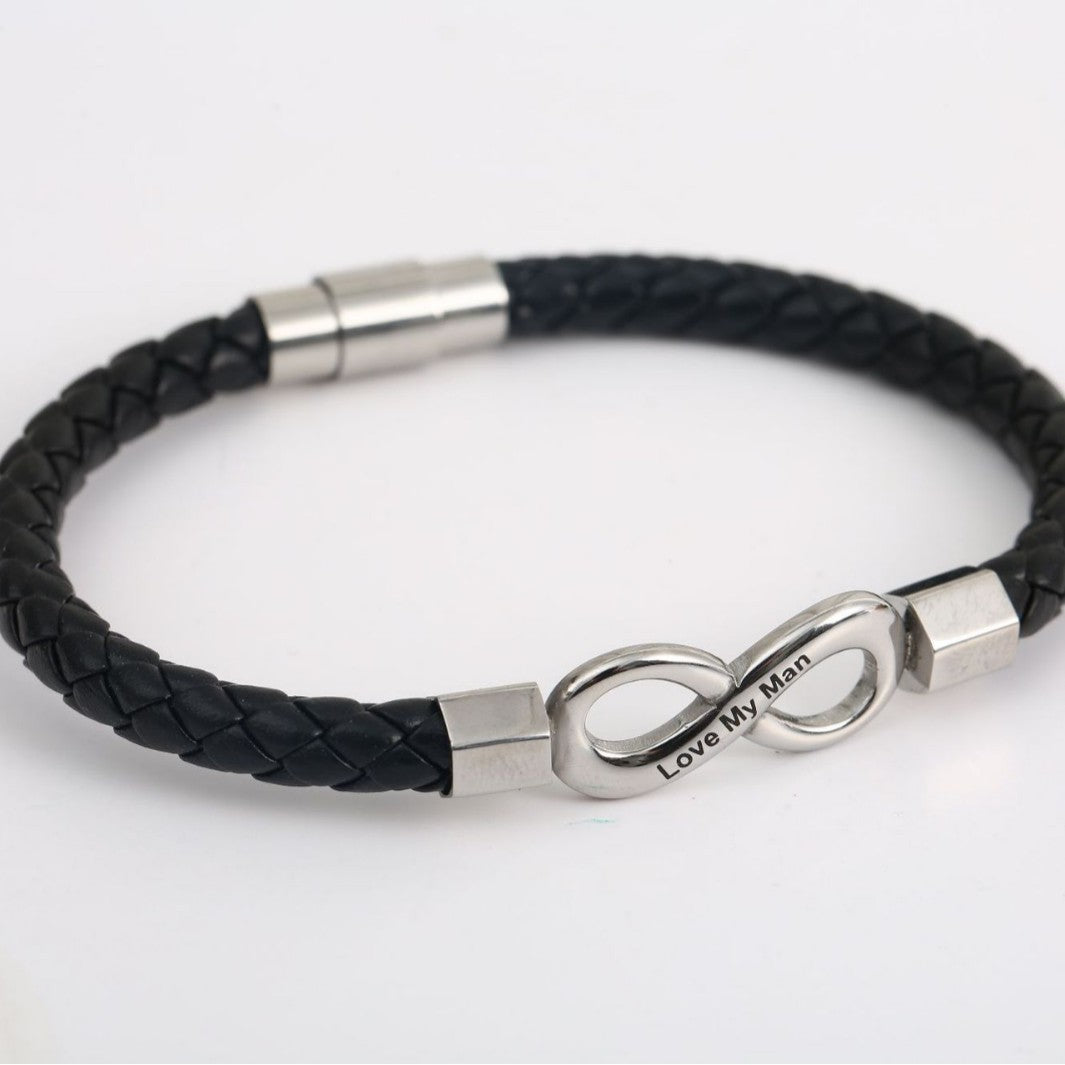 Braccialetto acciaio inox Simbolo Infinito
