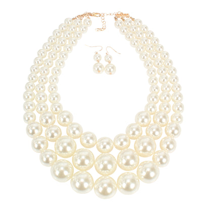 Collana perle multistrato