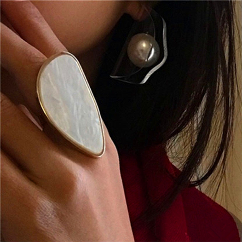 Anello agata resina