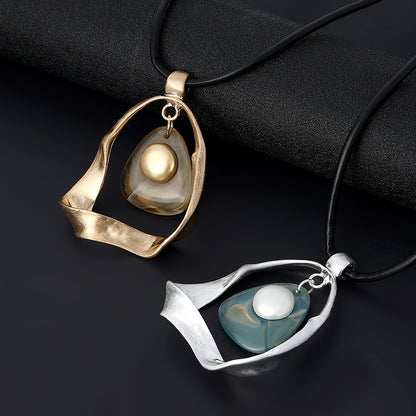 Collana resina autunnale retro