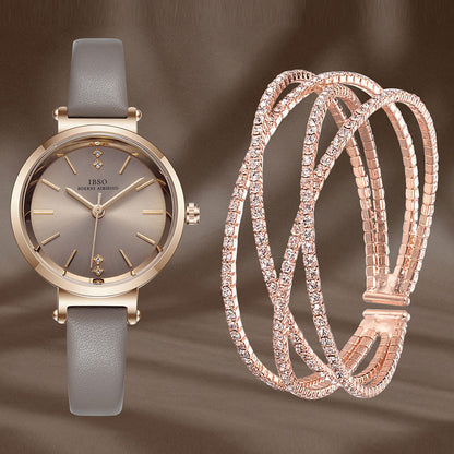 Orologio e bracciale di cristallo