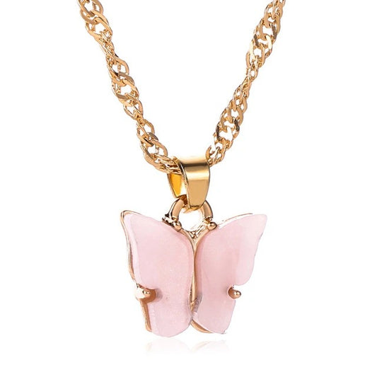 Collana farfalle colorate