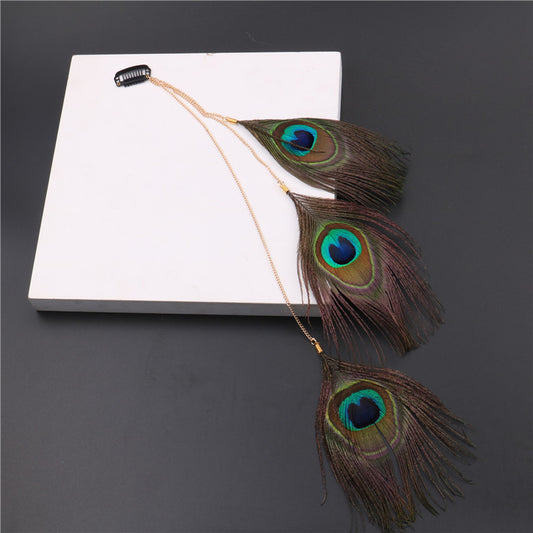 Accessorio Capelli Pavone