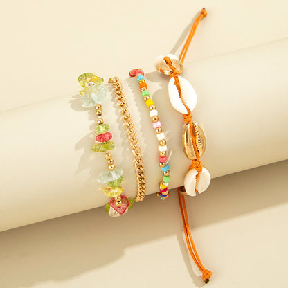 Cavigliera conchiglie boho set
