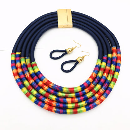Collana multistrato africana