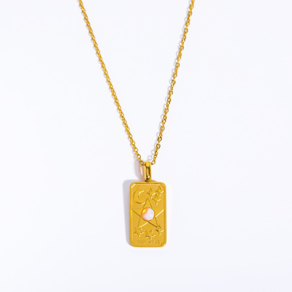 Collana sole luna opale