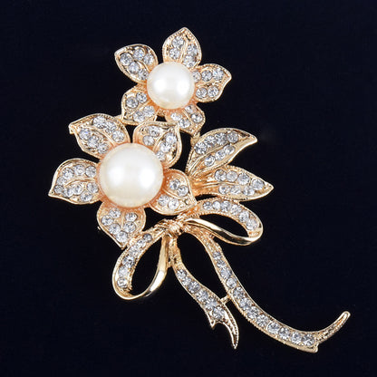 Spilla Fiocco Perla da Donna