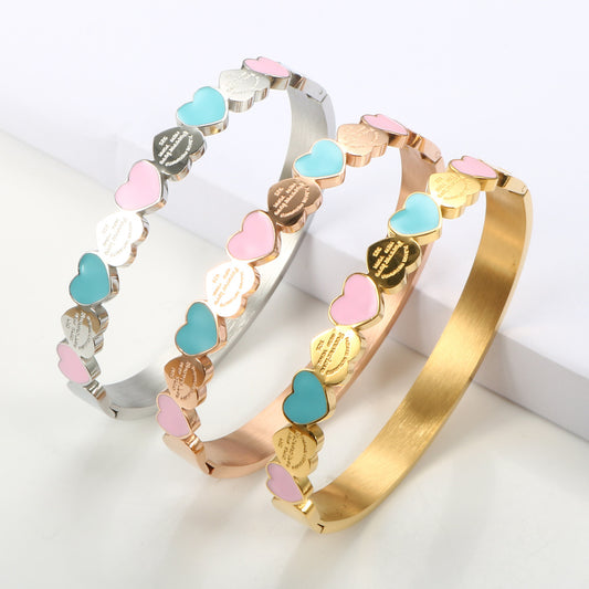 Bracciale cuore tricolore