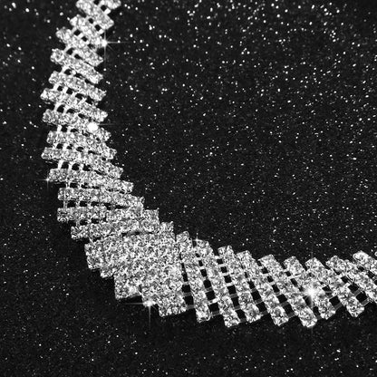 Collana strass scintillante