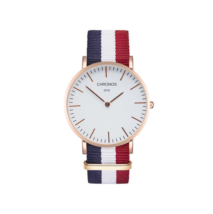 Orologio cinturino intrecciato di coppia