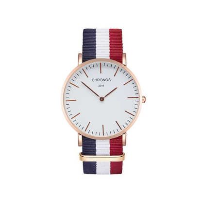 Orologio cinturino intrecciato di coppia