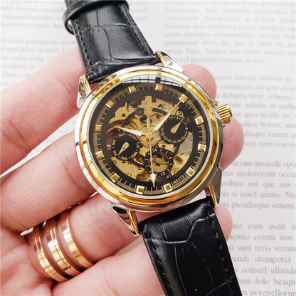 Orologio uomo meccanico con cinturino