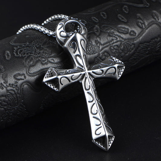 Collana in acciaio inox pendente