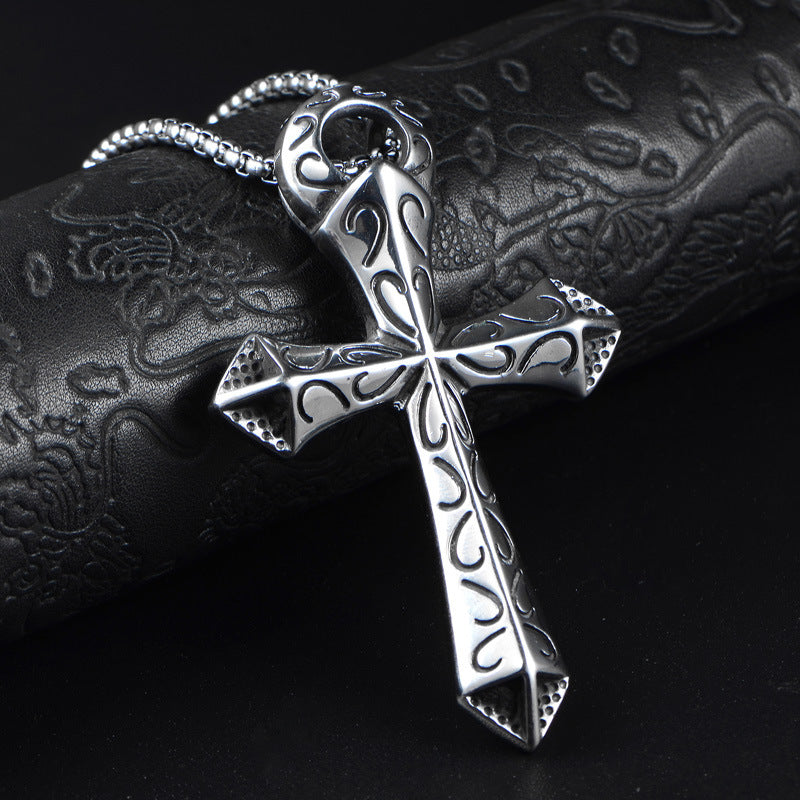 Collana in acciaio inox pendente