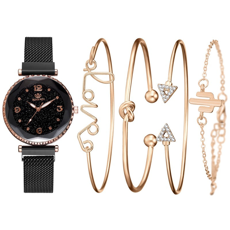 Set orologio e bracciale al quarzo