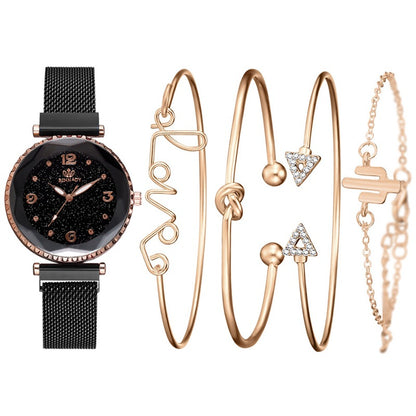 Set orologio e bracciale al quarzo