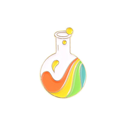 Spilla flacone arcobaleno