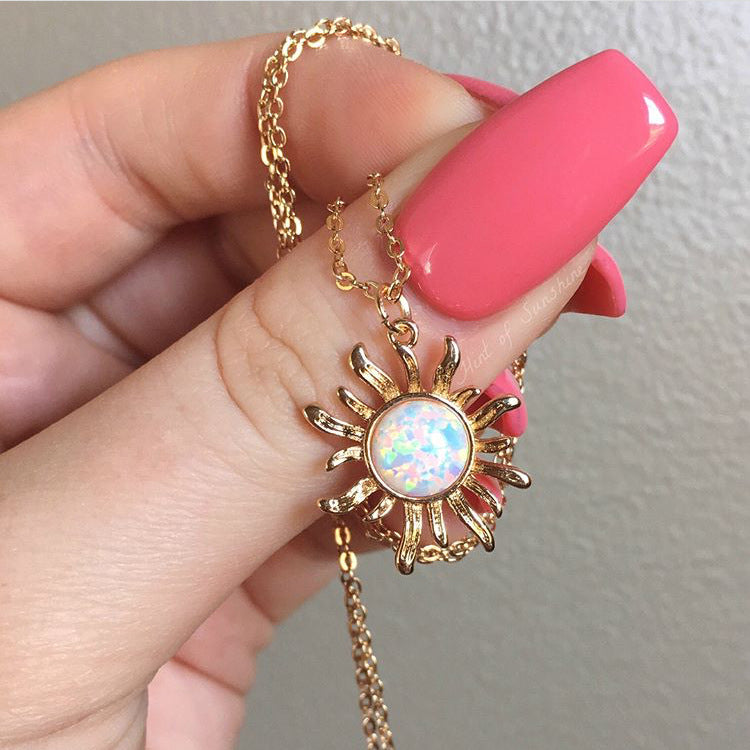 Collana choker girasole