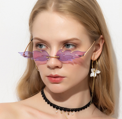 Occhiali da sole rimless metallo