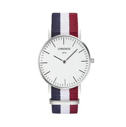 Orologio cinturino intrecciato di coppia