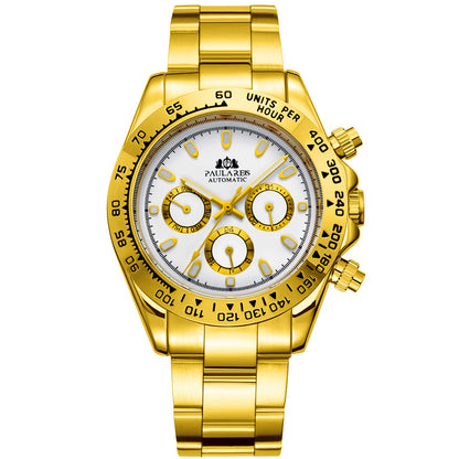 Orologio uomo meccanico acciaio blu
