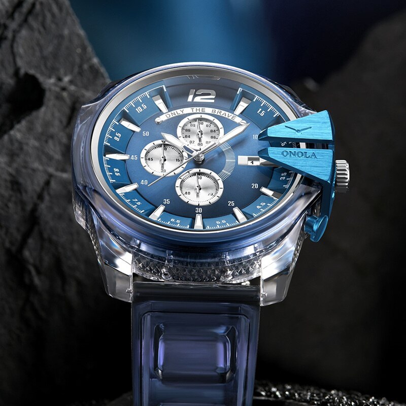 Orologio al quarzo impermeabile cinturino plastica