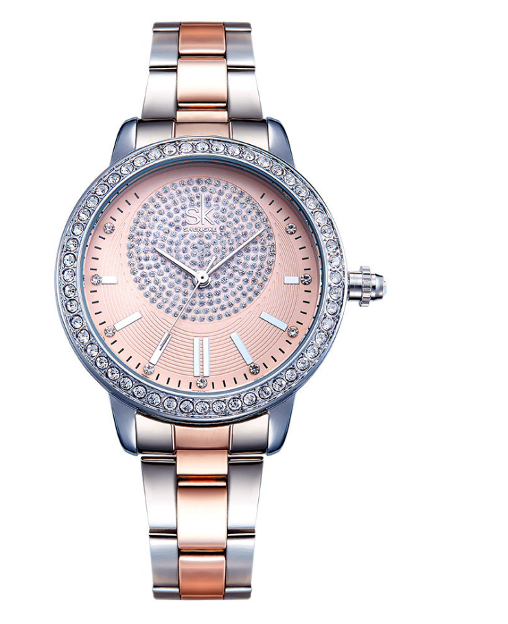 Orologio donna acciaio strass