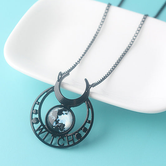 Collana luna nera gothic
