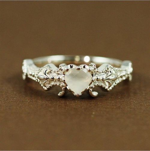 Anello Cuore Opalescente