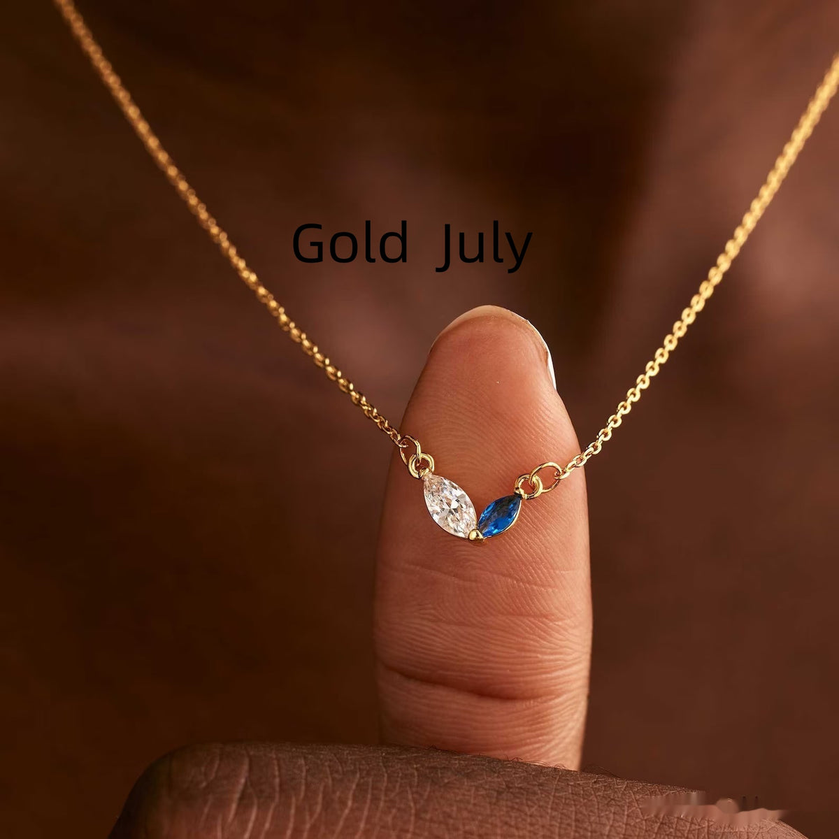 Collana cuore zircone acciaio titanio con pietra natale