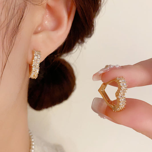 Clip Orecchini Zircone Amore