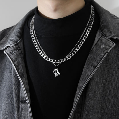 Collana Lettera Titanio