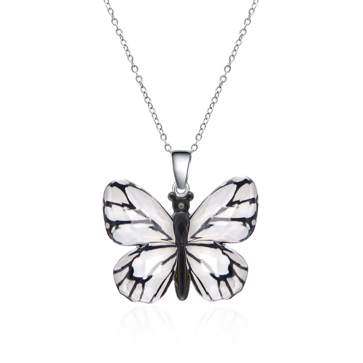 Collana farfalla retrò multicolore