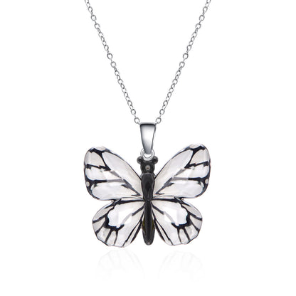 Collana farfalla retrò multicolore