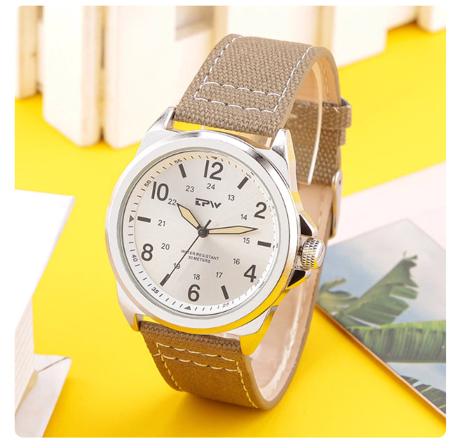 Orologio quarzo retrò semplice