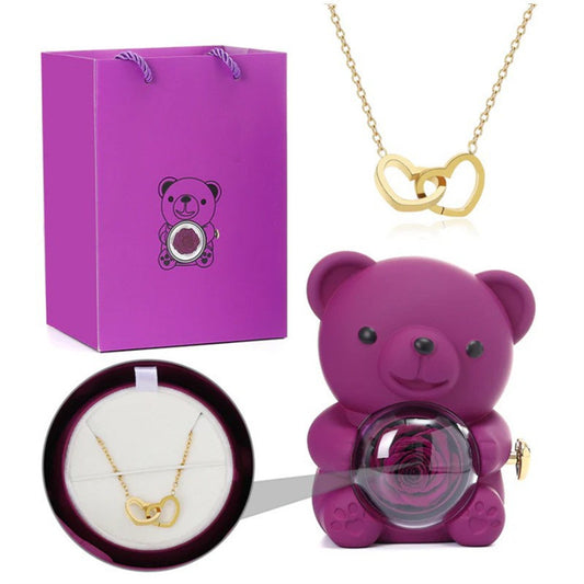 Collana doppi cuori incisa