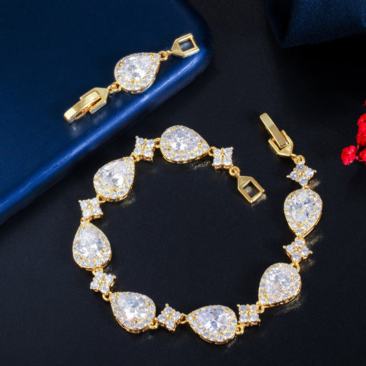 Bracciale geometrico a goccia