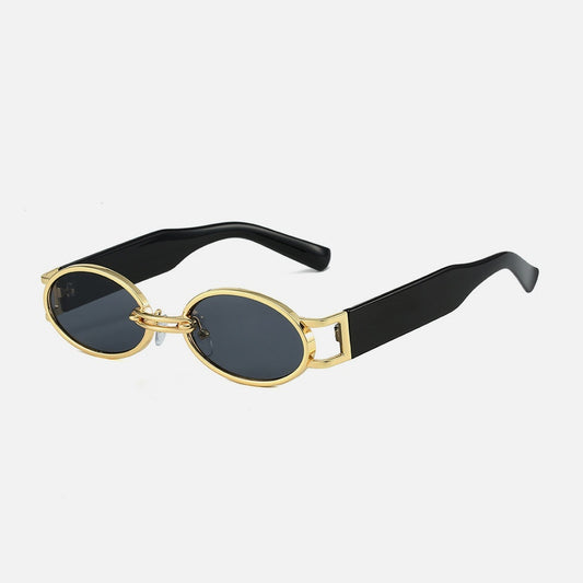 Occhiali da sole ovali vintage metallo