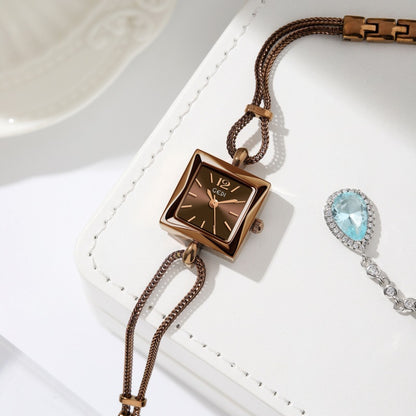Orologio quadrato vintage in lega