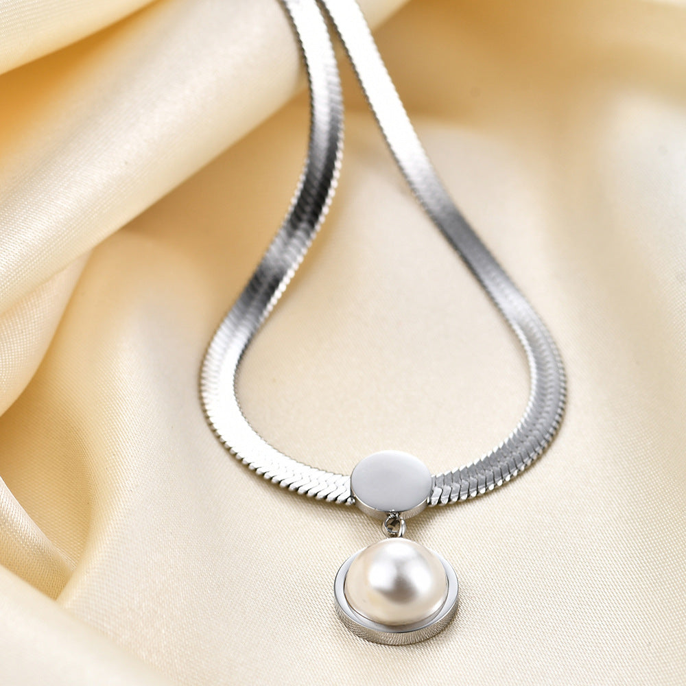 Collana serpente catena piatta