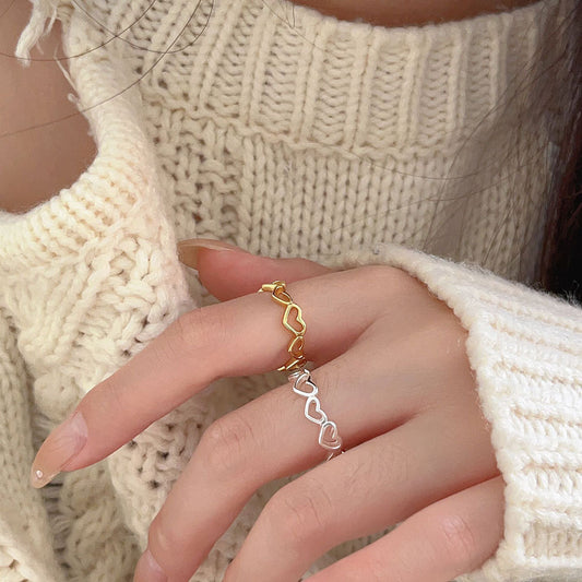 Anello cuore argento