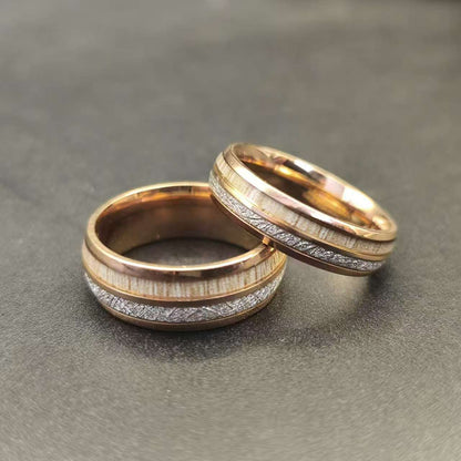 Anello marmo argento scanalato