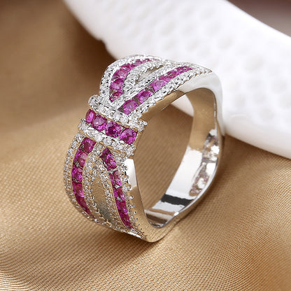 Anello fiocco rosso