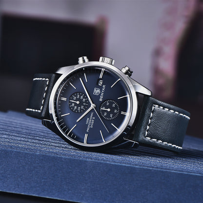Orologio da uomo multifunzione impermeabile al quarzo