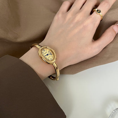 Orologio numeri romani da donna ovale